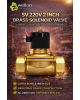 Wellon SV 220V 2 Inch Brass Solenoid Valve – Heavy Duty Industrial Water Control Valve (0–10 kg/cm²)